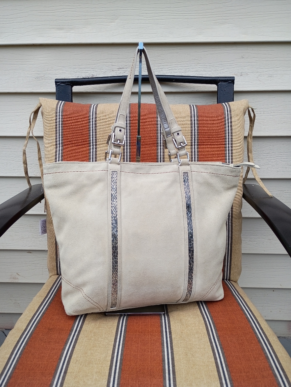 Coach Cream Suede Tote - Picture 17 of 17